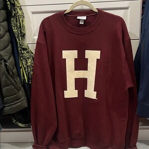 Harvard Maroon Sweatshirt size Large